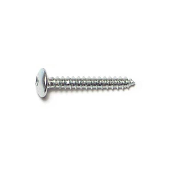 Midwest Fastener Sheet Metal Screw, #6 x 1 in, Zinc Plated Steel Truss Head Square Drive, 40 PK 30805 - main